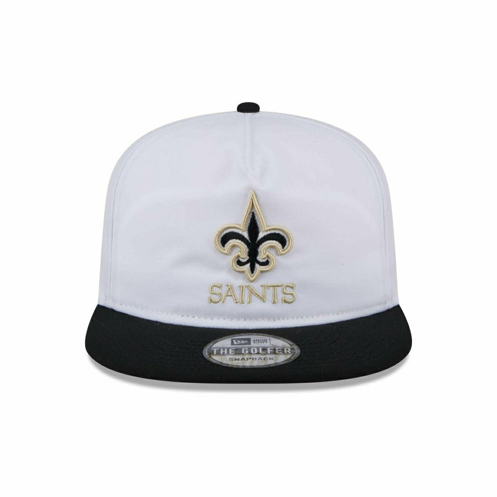 New Orleans Saints 2024 NFL Training Camp New Era Golfer Snapback Cap White Taass sale