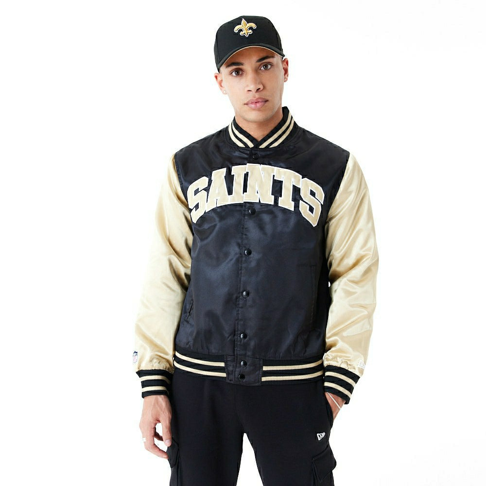 New Orleans Saints Satin New Era NFL Bomber Jacket Classic