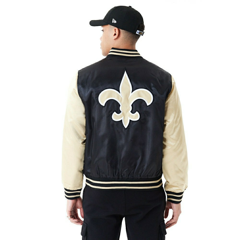 New Orleans Saints Satin New Era NFL Bomber Jacket Classic