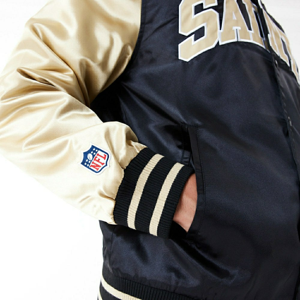 New Orleans Saints Satin New Era NFL Bomber Jacket Classic