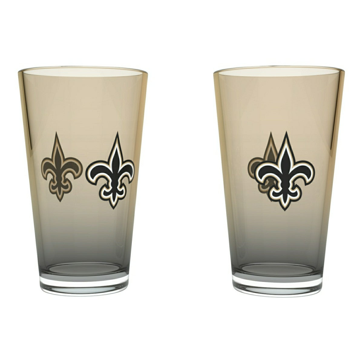 New Orleans Saints Team Color NFL Pint Glass Set (2-Piece) Taass sale