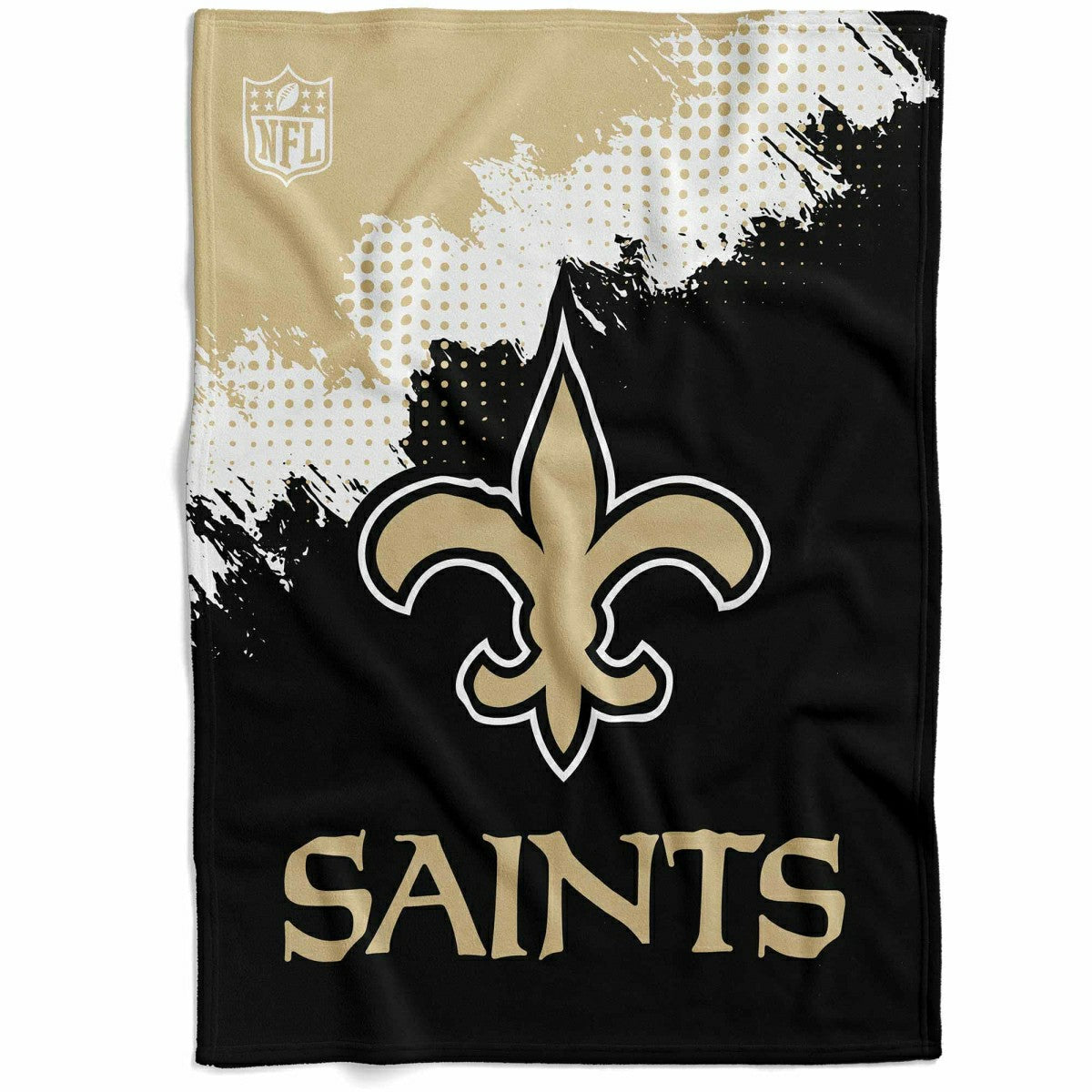 New Orleans Saints Corner Fleece NFL Blanket Lifestyle