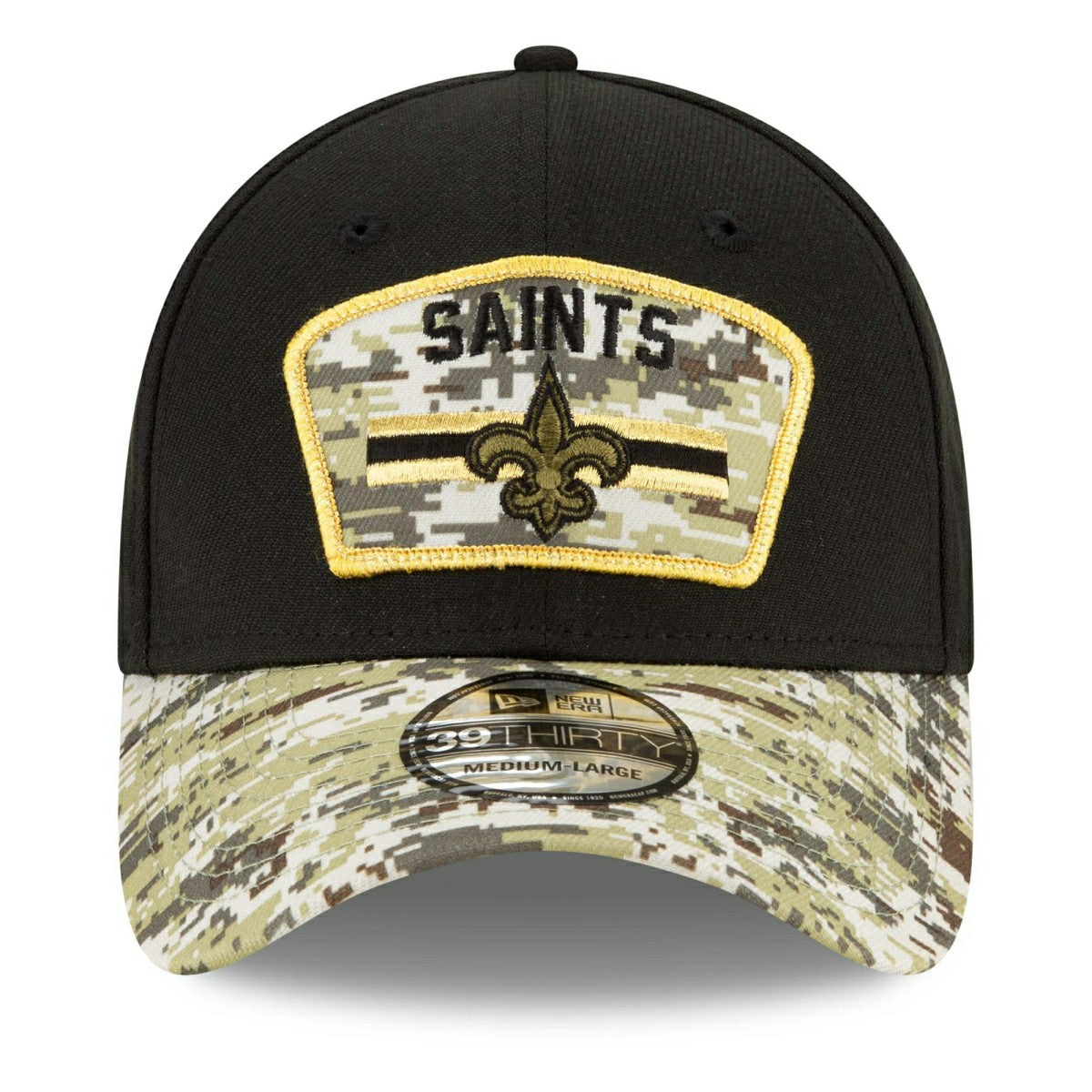 New Orleans Saints 2021 NFL On-Field Salute to Service New Era 39THIRTY Flex Fit Cap Taass sale