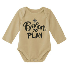 New Orleans Saints Born to Play NFL Baby Bodysuit Set (2-Piece) Classic