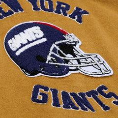 New York Giants Dusted Varsity NFL Jacket Brown/Cream Taass for sale
