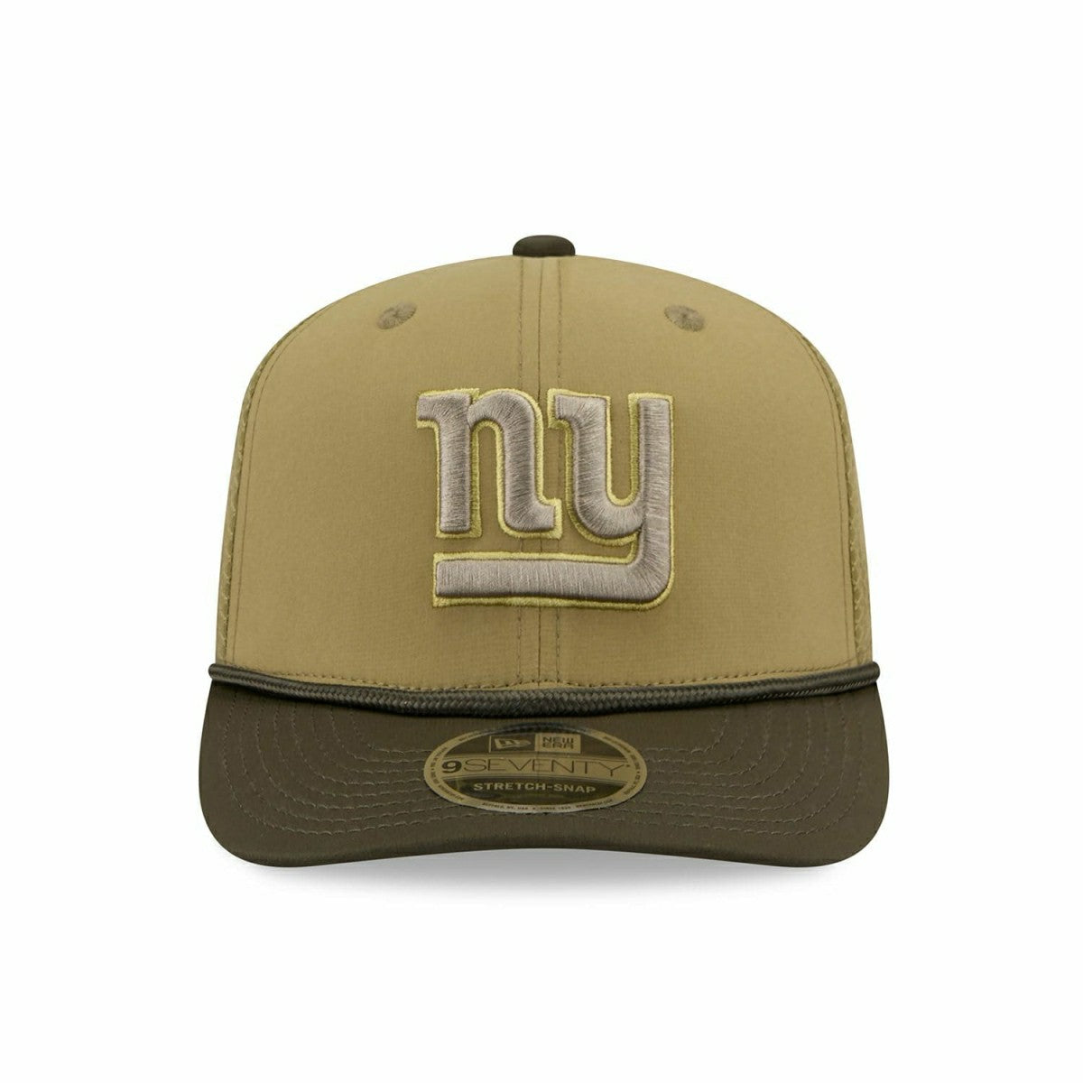 New York Giants Panthers 2025 NFL Salute to Service 9SEVENTY Trucker Snapback Cap Olive Taass sale
