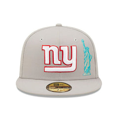New York Giants Big Apple New Era 59FIFTY Fitted NFL Cap Gray Fashion