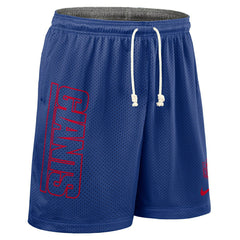 New York Giants 2025 NFL Sideline Reversible Mesh Nike Dri-FIT Shorts Blue Fashion
