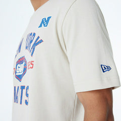 New York Giants Historic 2024 New Era 3rd Down NFL T-Shirt Stone Lifestyle