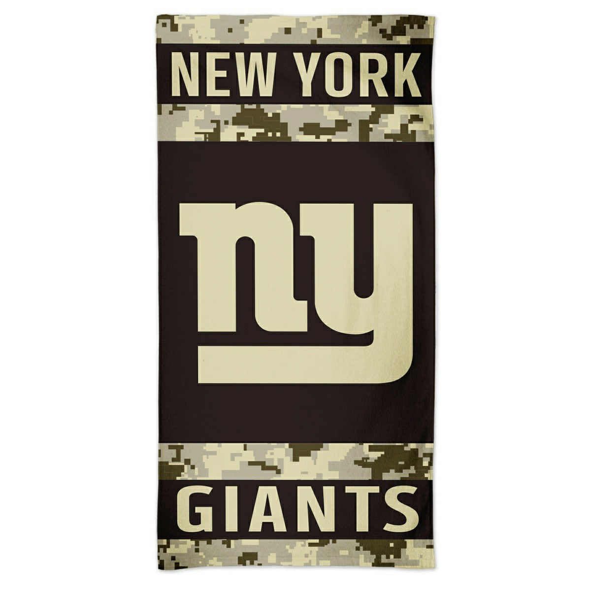 New York Giants Camo Spectra NFL Beach Towel Lifestyle