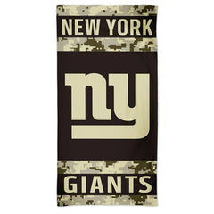 New York Giants Camo Spectra NFL Beach Towel Lifestyle