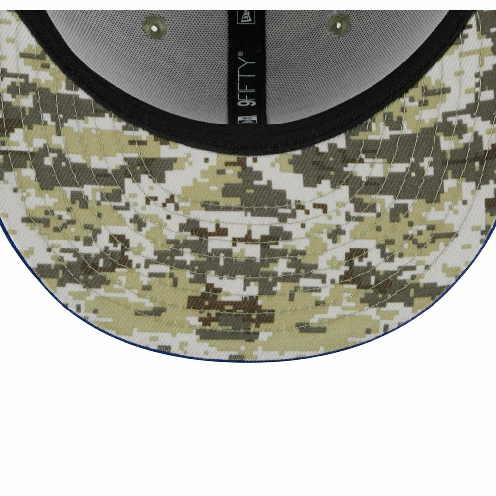 New York Giants Camo 2023 NFL Salute to Service New Era 9FIFTY Snapback Cap Lifestyle