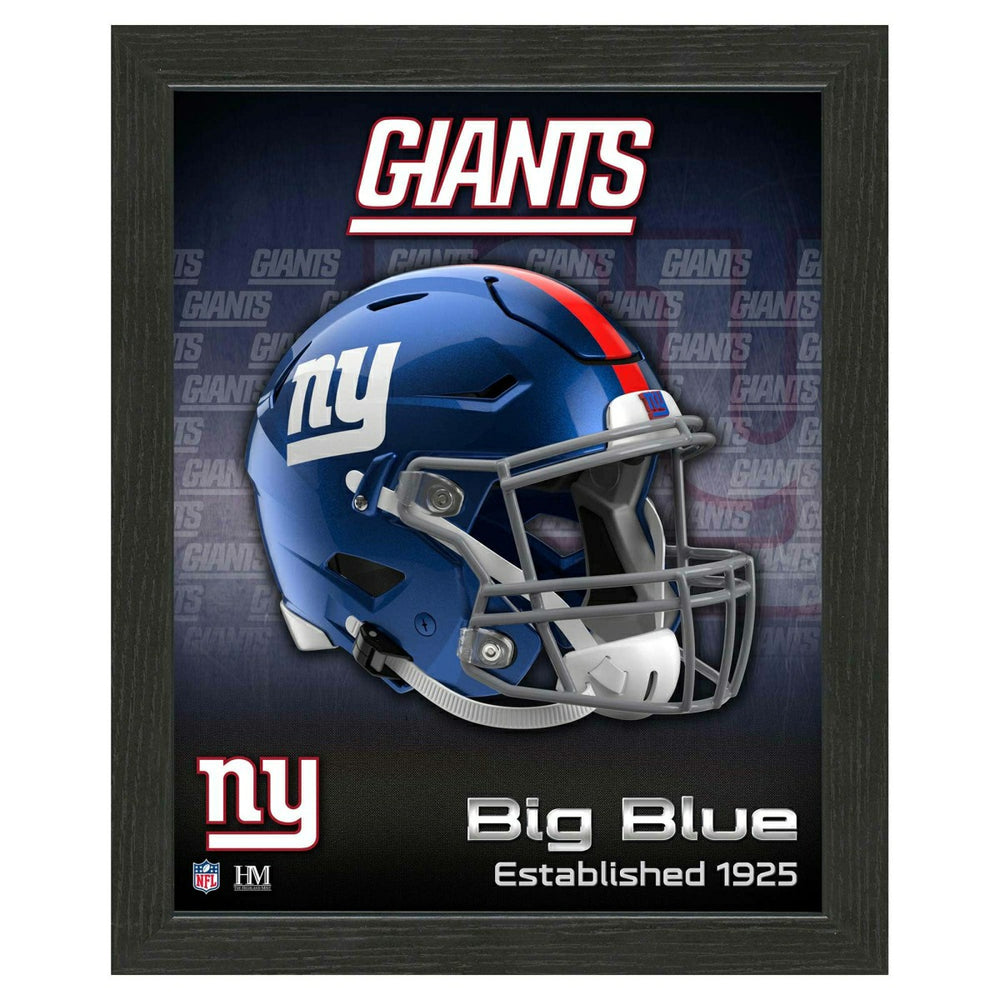 New York Giants NFL Team Helmet Framed Photo Fashion