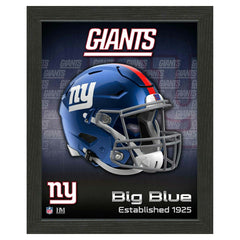 New York Giants NFL Team Helmet Framed Photo Fashion