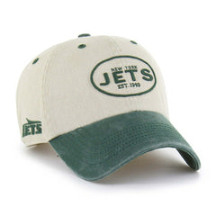 New York Jets '47 Breaking Trail Clean Up Adjustable NHL Cap Natural/Green Taass US
