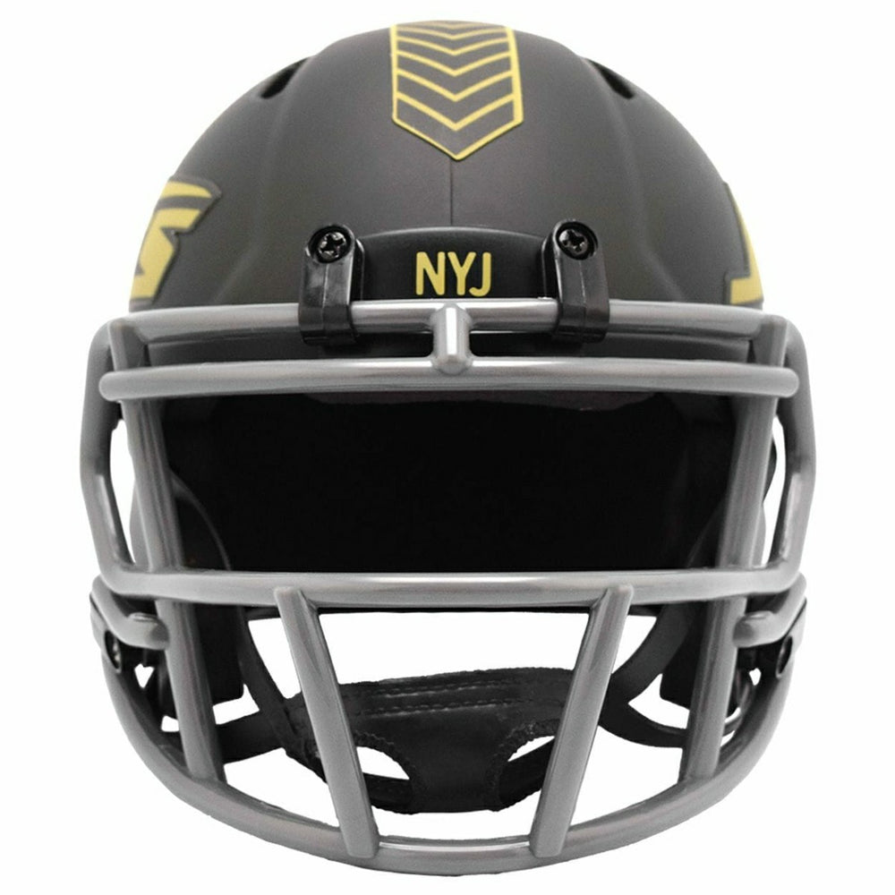 New York Jets 2025 Salute to Service NFL Speed Mini Helmet Lifestyle