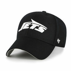 New York Jets Black & White '47 MVP Adjustable NFL Cap Black Taass US