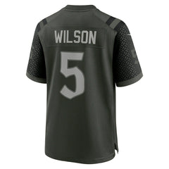 Garrett Wilson #5 New York Jets 2025 Rivalries Game NFL Trikot Gotham Green Classic