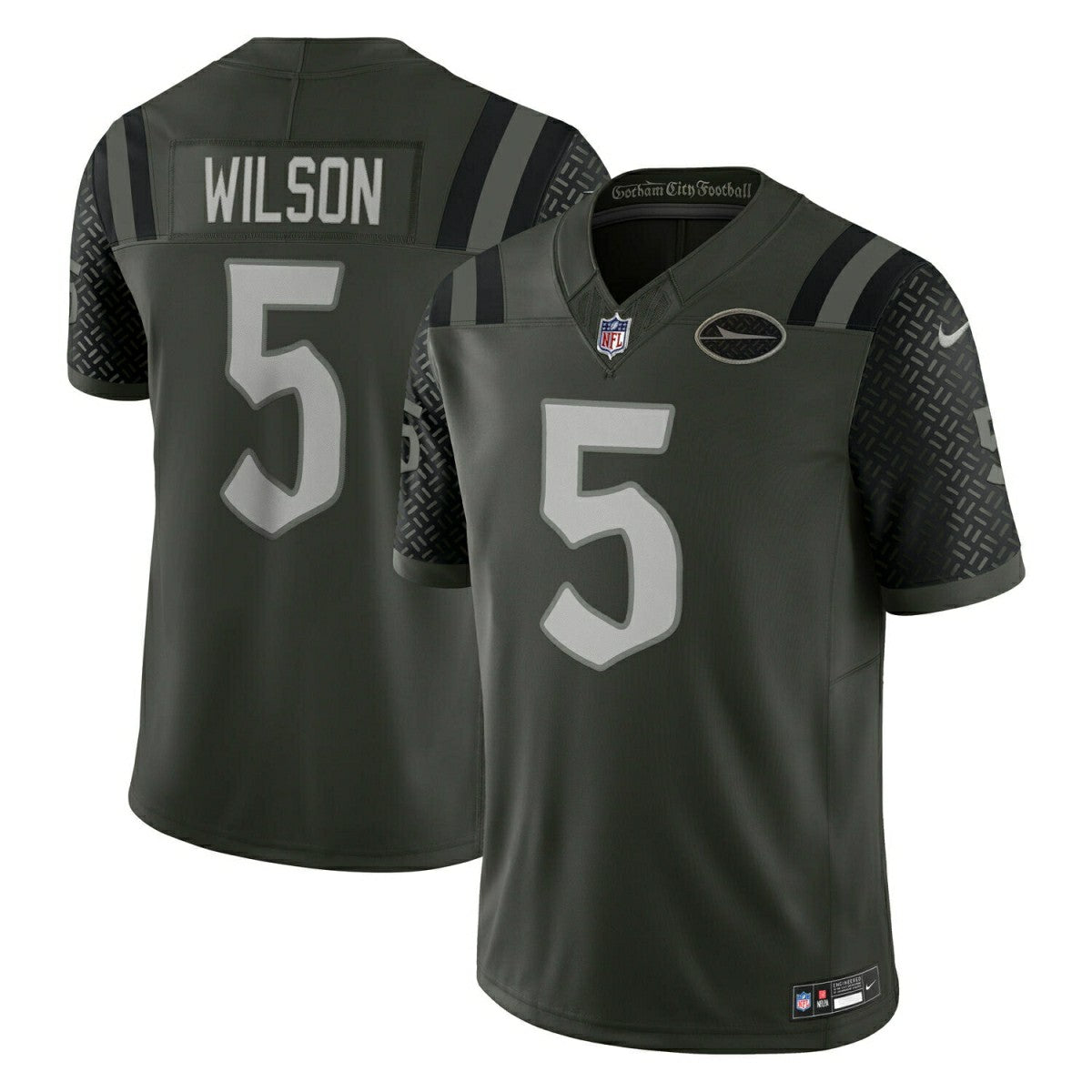 Garrett Wilson #5 New York Jets 2025 Rivalries Limited NFL Trikot Gotham Green Lifestyle