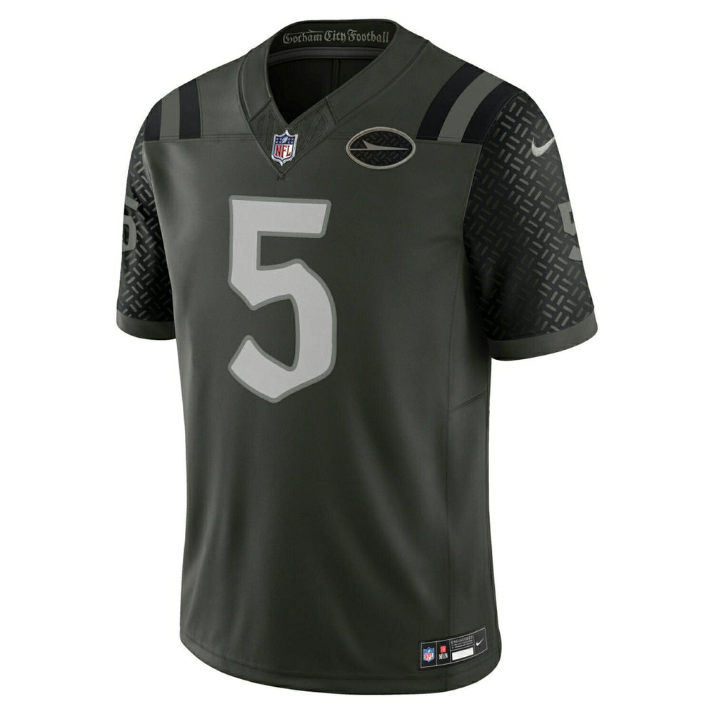 Garrett Wilson #5 New York Jets 2025 Rivalries Limited NFL Trikot Gotham Green Lifestyle