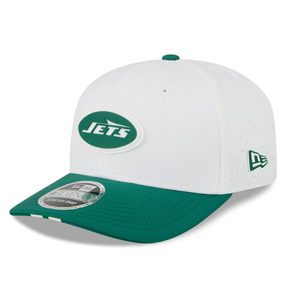 New York Jets 2025 NFL Training Camp New Era  9SEVENTY Stretch-Snap Cap OTC White Classic