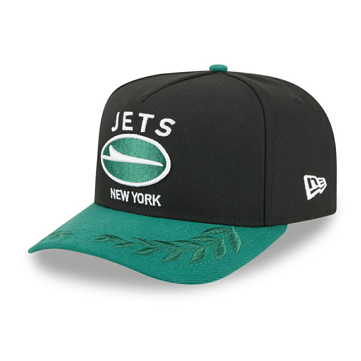 New York Jets 2025 NFL Draft New Era 9FIFTY A-Frame Snapback Cap Black Taass US