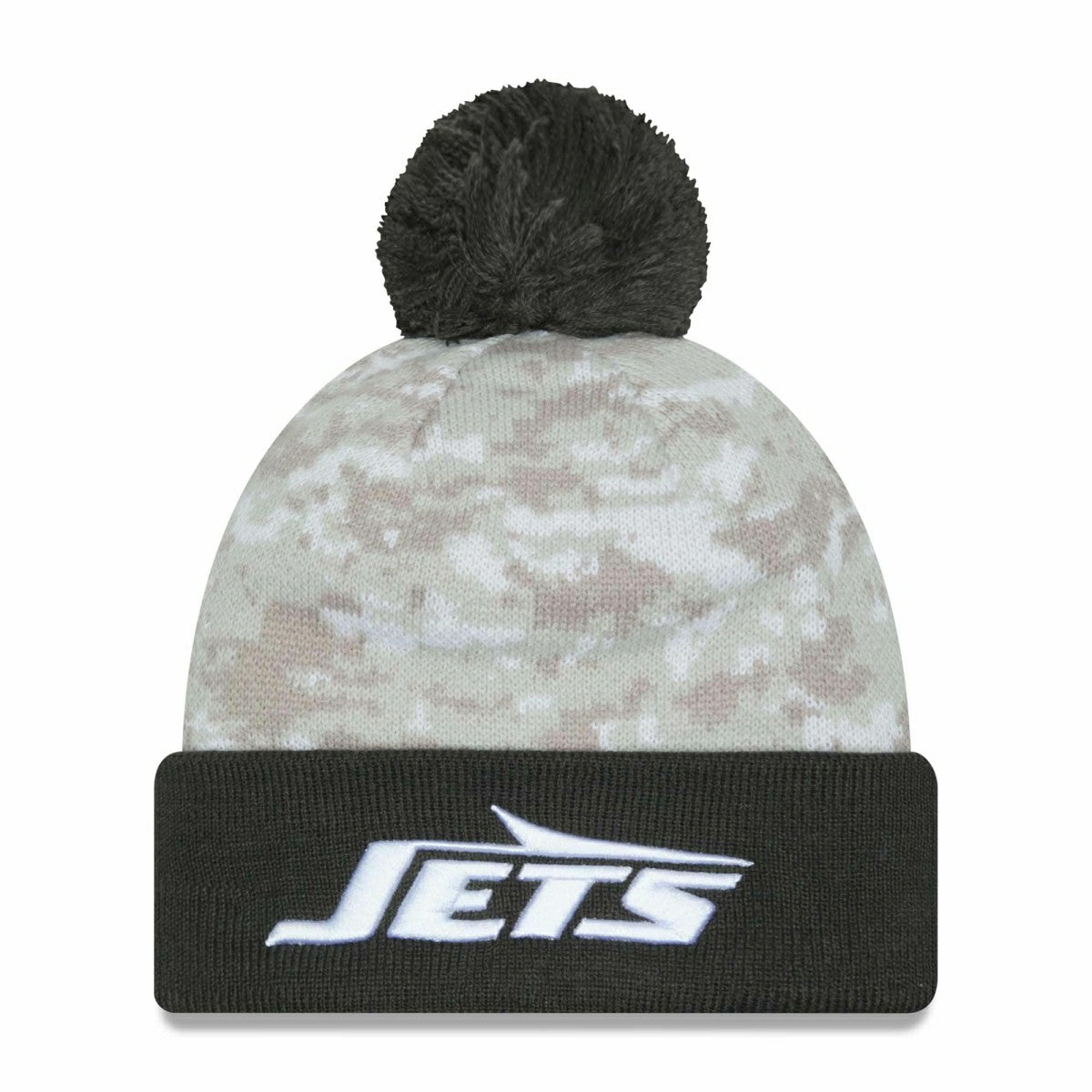 New York Jets 2024 NFL Salute to Service New Era Sport Pom Knit Taass for sale