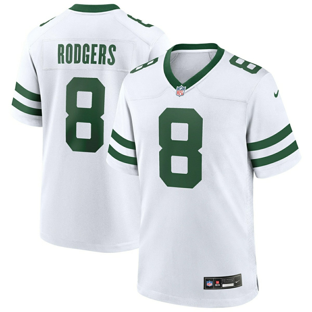 Aaron Rodgers #8 New York Jets Nike Game NFL Jersey White Taass for sale