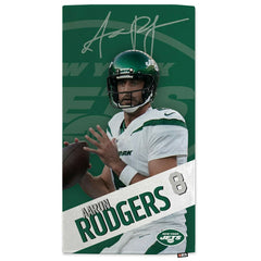 Aaron Rodgers New York Jets NFL Beach Towel Taass US