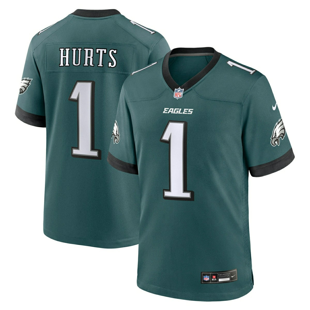 Jalen Hurts #1 Philadelphia Eagles Nike Game NFL Jersey Green (2025) Fashion
