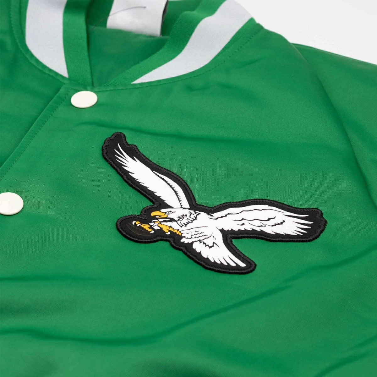 Philadelphia Eagles Rewind Legacy Bomber Jacket Green/Cream Lifestyle