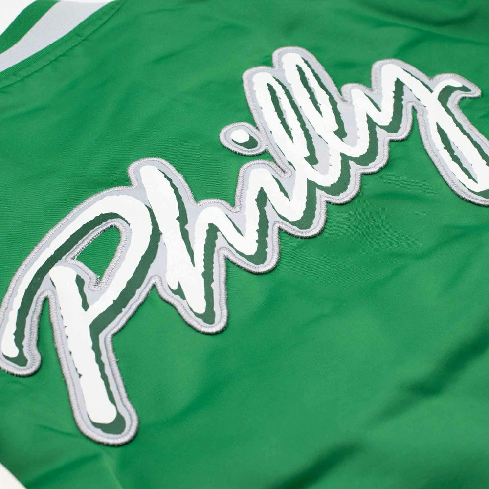 Philadelphia Eagles Rewind Legacy Bomber Jacket Green/Cream Lifestyle
