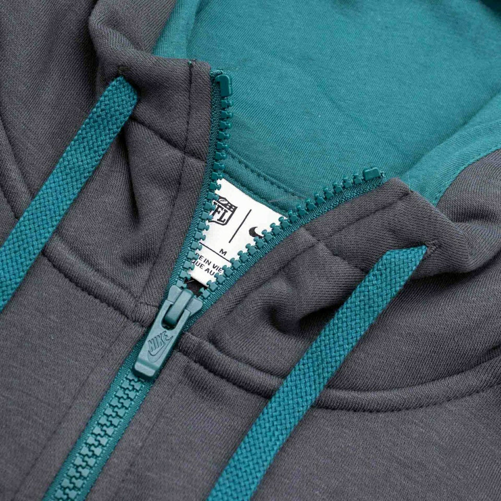 Philadelphia Eagles Playbook NFL Full-Zip Fleece Hoodie Anthracite Classic