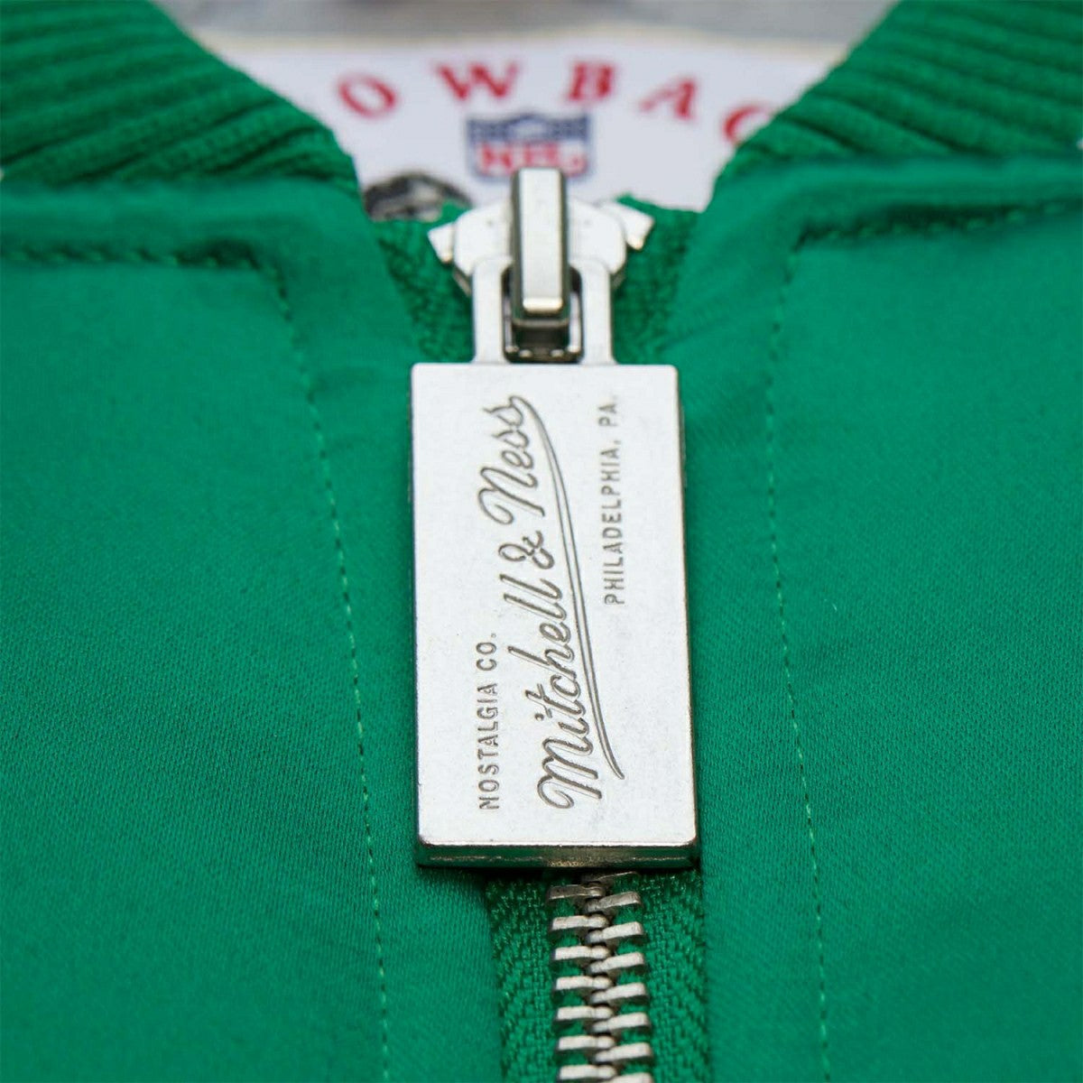 Philadelphia Eagles Throw it Back Heavyweight Satin NFL Jacket Green Taass sale