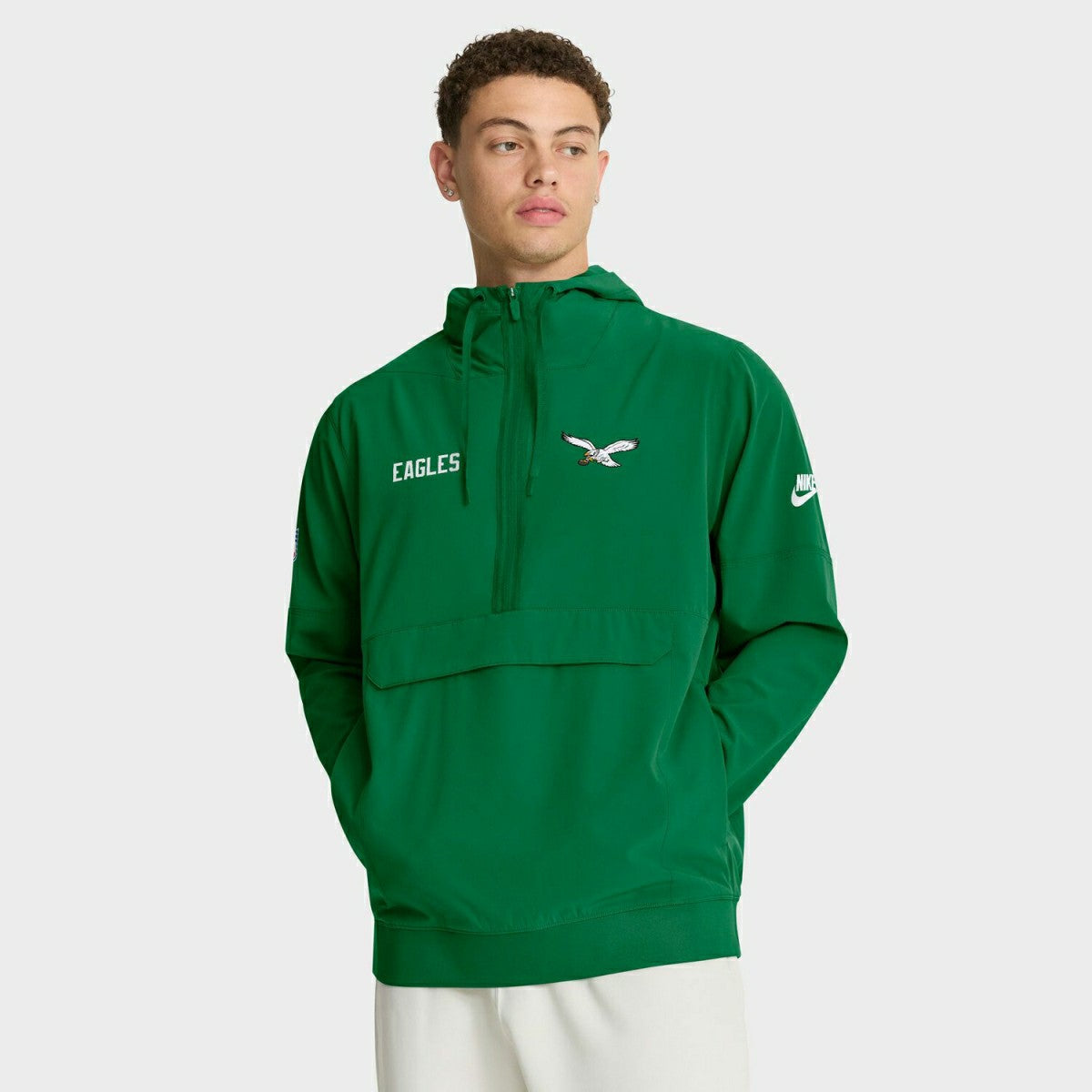 Philadelphia Eagles Alternate Sideline Half-Zip Anorak NFL Jacke Green Lifestyle