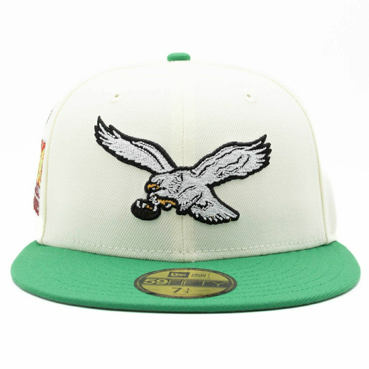 Philadelphia Eagles Super Bowl LIX 59FIFTY Fitted NFL Cap Cream Lifestyle
