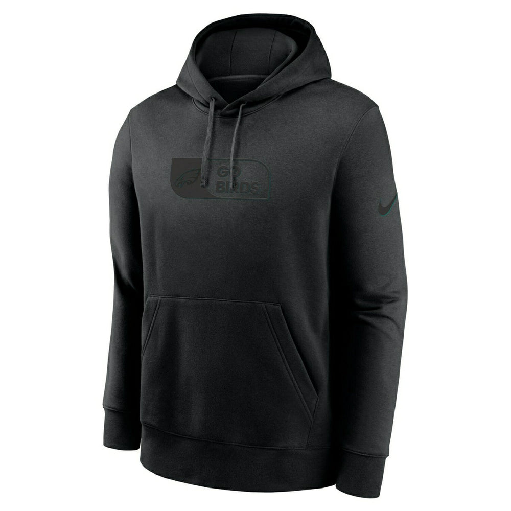 Philadelphia Eagles Black Edge Nike Club Hoodie Fashion
