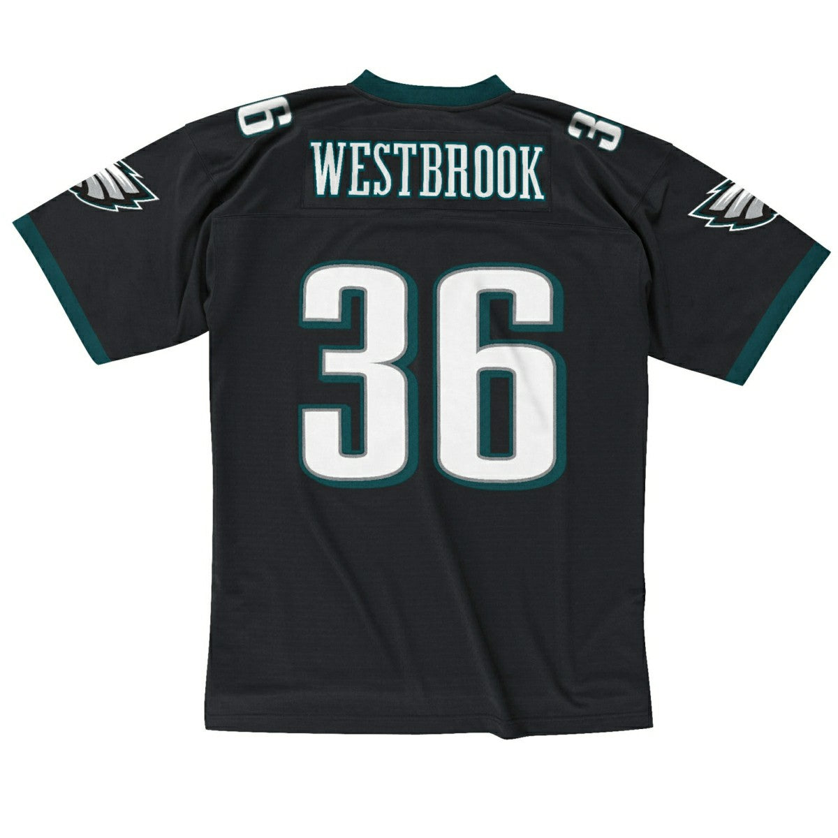 Brian Westbrook #36 Philadelphia Eagles Mitchell & Ness Throwback NFL Jersey Black Taass for sale