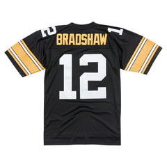 Terry Bradshaw #12 Pittsburgh Steelers 1976 Legacy Throwback NFL Jersey Black Lifestyle