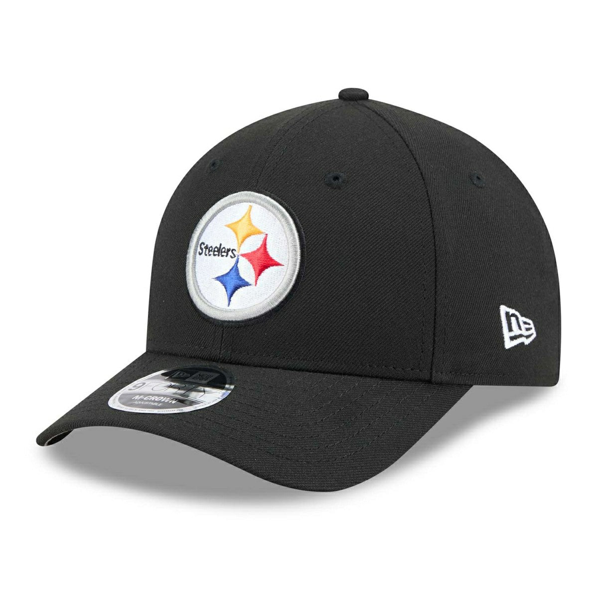 Pittsburgh Steelers NFL Team Logo New Era 9FORTY M-Crown Snapback Cap Black Classic