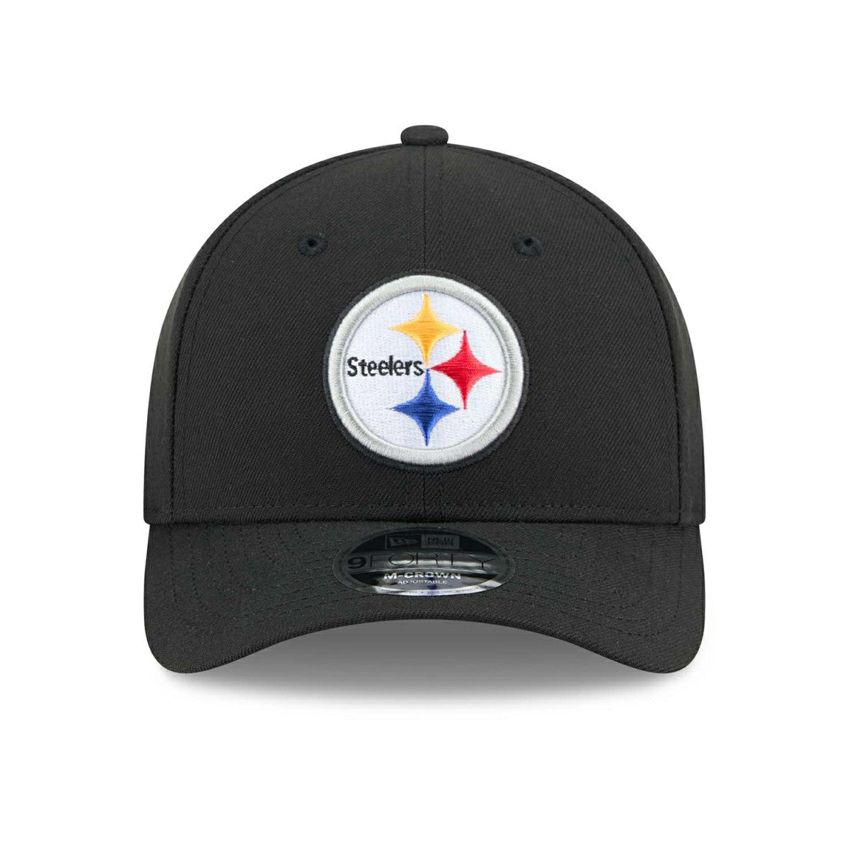 Pittsburgh Steelers NFL Team Logo New Era 9FORTY M-Crown Snapback Cap Black Classic