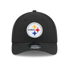 Pittsburgh Steelers NFL Team Logo New Era 9FORTY M-Crown Snapback Cap Black Classic
