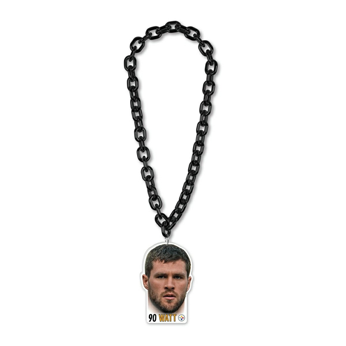 T.J. Watt Pittsburgh Steelers NFL Big Chain Necklace Fashion