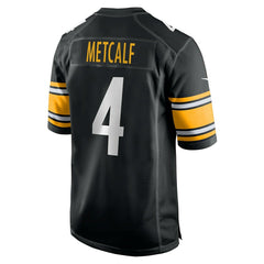 DK Metcalf #4 Pittsburgh Steelers Nike Game NFL Jersey Black Lifestyle