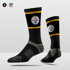 Pittsburgh Steelers Strideline Premium NFL Crew Socks Taass for sale