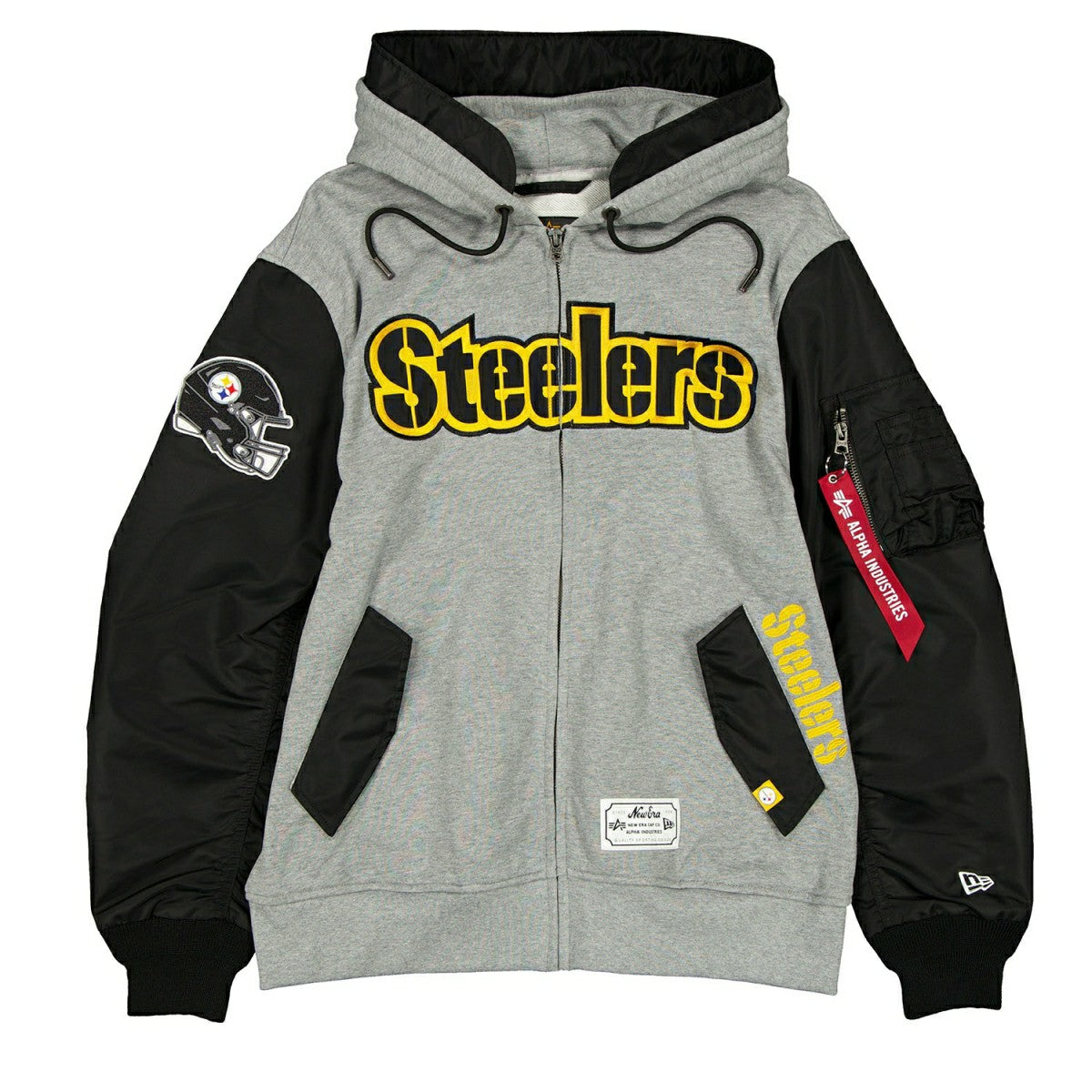 Pittsburgh Steelers Alpha Industries MA-1 NFL Full-Zip Fleece Jacket Taass US