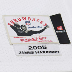 James Harrison #92 Pittsburgh Steelers 2005 Authentic Throwback NFL Jersey White Taass US