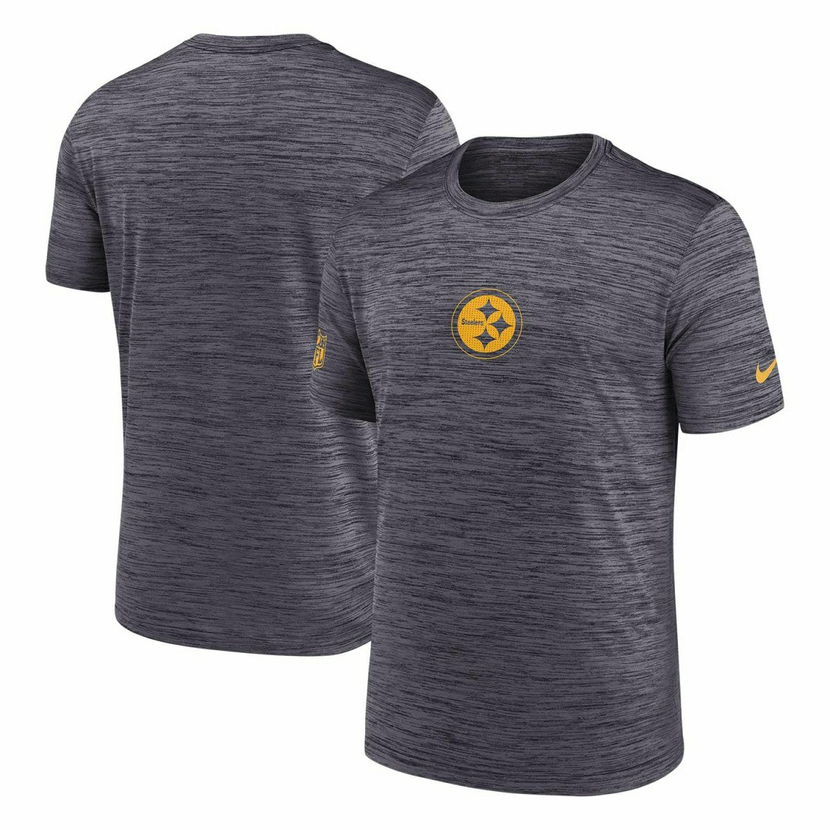 Pittsburgh Steelers 2025 NFL Sideline Nike Velocity Performance T-Shirt Gray Taass US