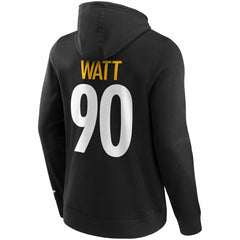 T. J. Watt #90 Pittsburgh Steelers Player NFL Hoodie Black Taass US