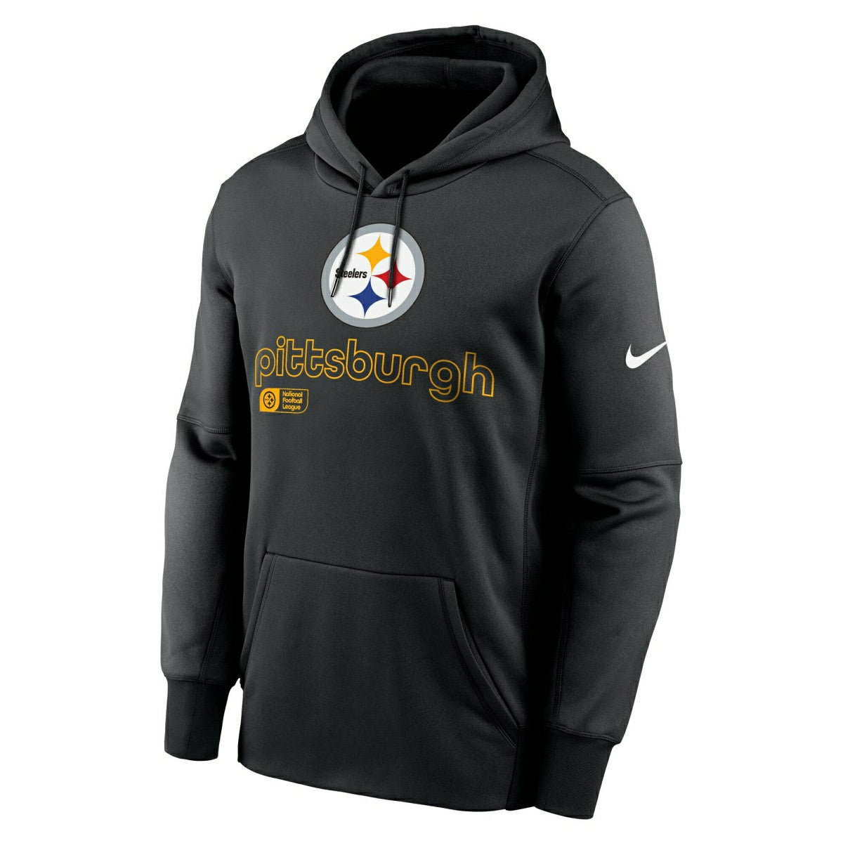 Pittsburgh Steelers Peformance Nike Therma-FIT NFL Hoodie Black Taass for sale